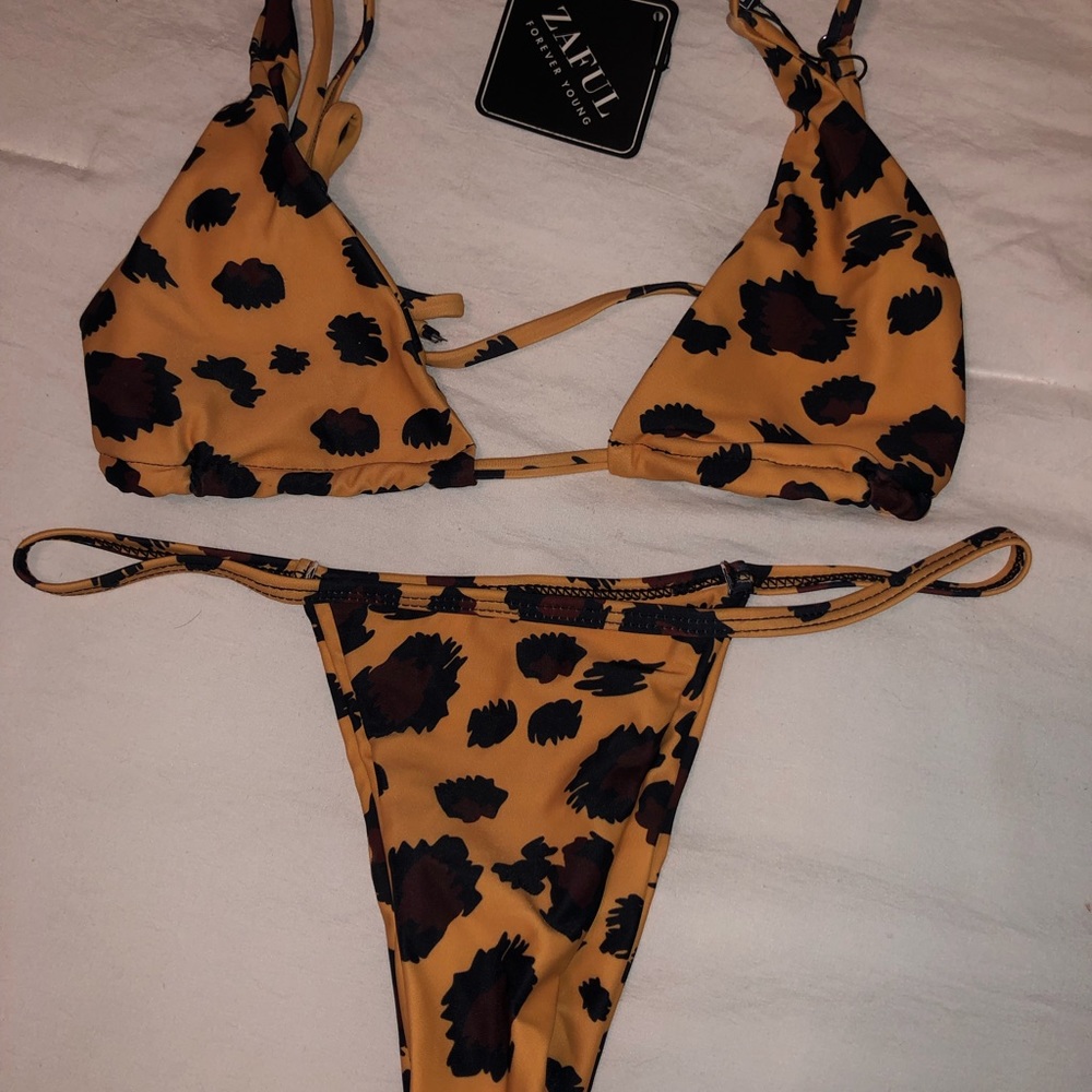 Zaful leopard bathing suit